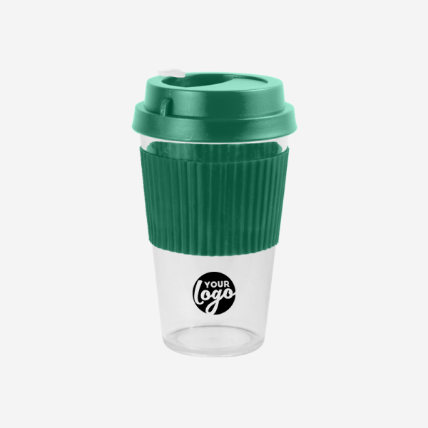 REF 1091PS SLEEVE TRAVEL MEDIUM CUP 450ML BOTTLE GREEN