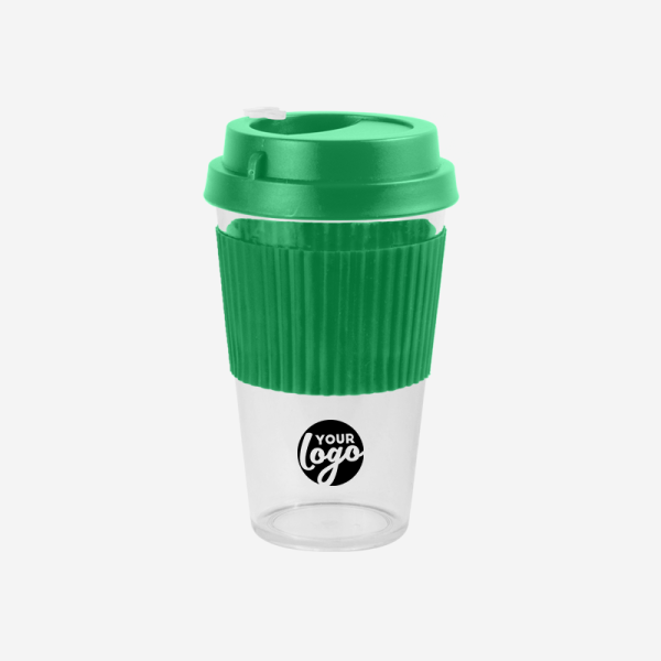 REF 1091PS SLEEVE TRAVEL MEDIUM CUP 450ML EMERALD GREEN