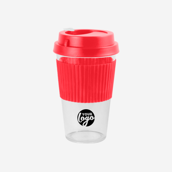 REF 1091PS SLEEVE TRAVEL MEDIUM CUP 450ML RED