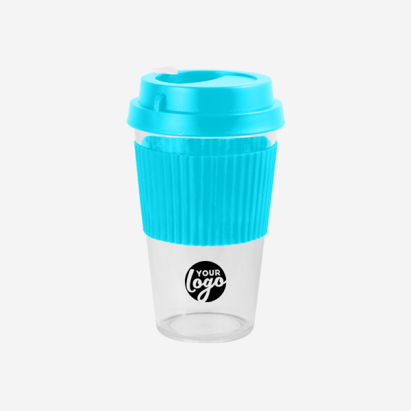 REF 1091PS SLEEVE TRAVEL MEDIUM CUP 450ML TURQUOISE