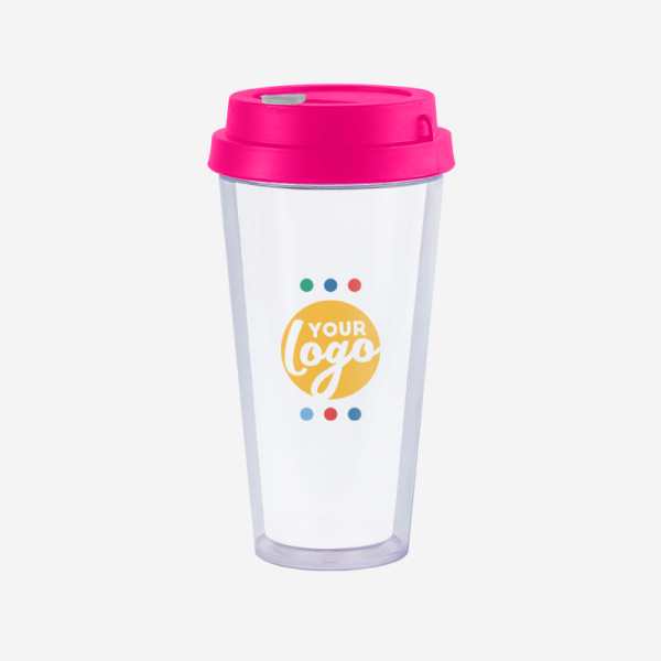 REF 1093SANP TRAVEL CUP DOUBLE WALL 400ML MAGENTA 1