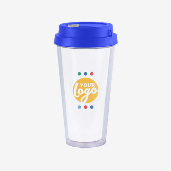 REF 1093SANP TRAVEL CUP DOUBLE WALL 400ML ROYAL BLUE 1