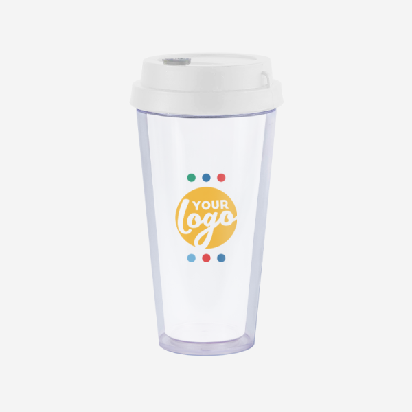 REF 1093SANP TRAVEL CUP DOUBLE WALL 400ML WHITE 1