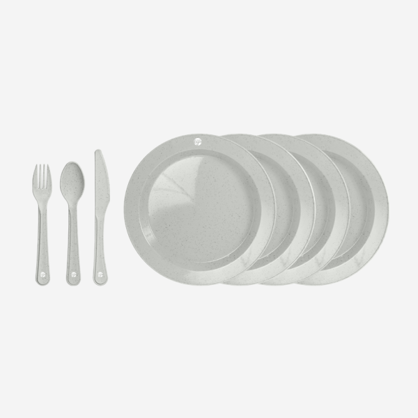 REF 1313 PICNIC SET 4S SUPER SAVE 1 GRAY STONEWARE