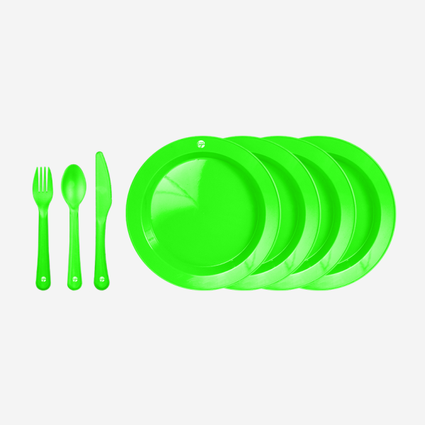 REF 1313 PICNIC SET 4S SUPER SAVE 1 LIME NEON GREEN