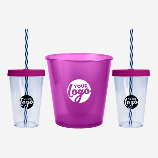REF 1316 MOVIE NIGHT COMBO 1 POPCORN BUCKET X2 PS CANDY CUPS GRAPE