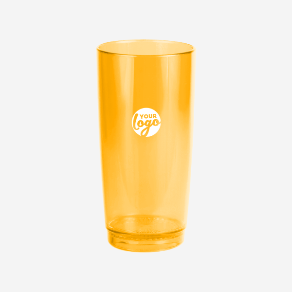 REF 446 WILLY GLASS 385ML ORANGE