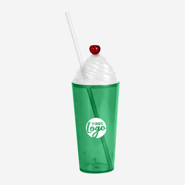 Sundae Cherry Tumbler 600ml - Clear 8 REF 464PS LUMO SUNDAE TUMBLER 600ML EMERALD GREEN 1