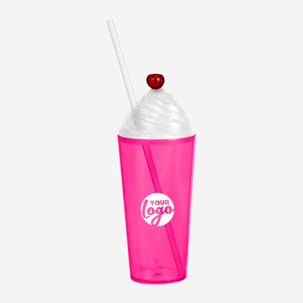 Sundae Cherry Tumbler 600ml - Clear 5 REF 464PS LUMO SUNDAE TUMBLER 600ML MAGENTA 1