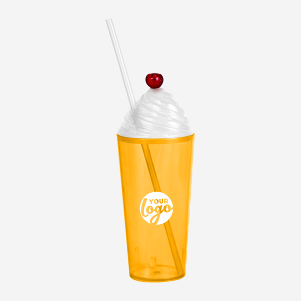 Sundae Cherry Tumbler 600ml - Clear 11 REF 464PS LUMO SUNDAE TUMBLER 600ML ORANGE 1