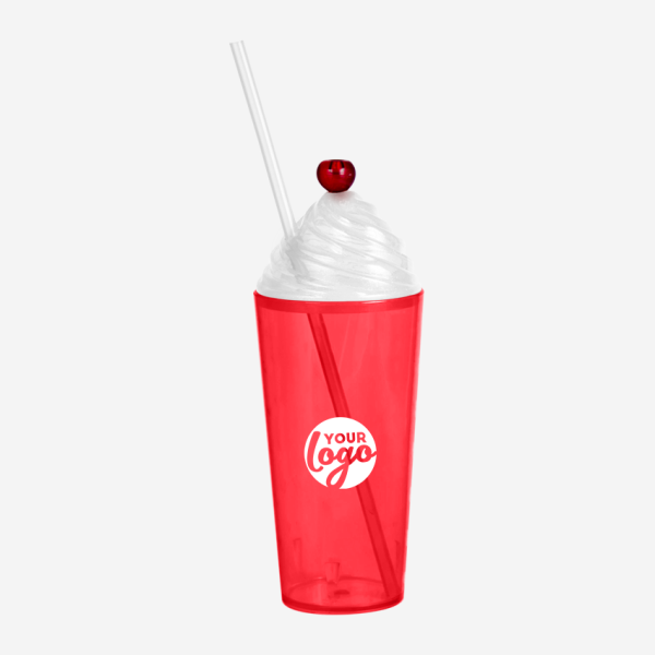 Sundae Cherry Tumbler 600ml - Clear 4 REF 464PS LUMO SUNDAE TUMBLER 600ML RED 1