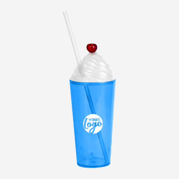 Sundae Cherry Tumbler 600ml - Clear 9 REF 464PS LUMO SUNDAE TUMBLER 600ML TURQUOISE 1