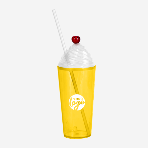 Sundae Cherry Tumbler 600ml - Clear 10 REF 464PS LUMO SUNDAE TUMBLER 600ML YELLOW 1