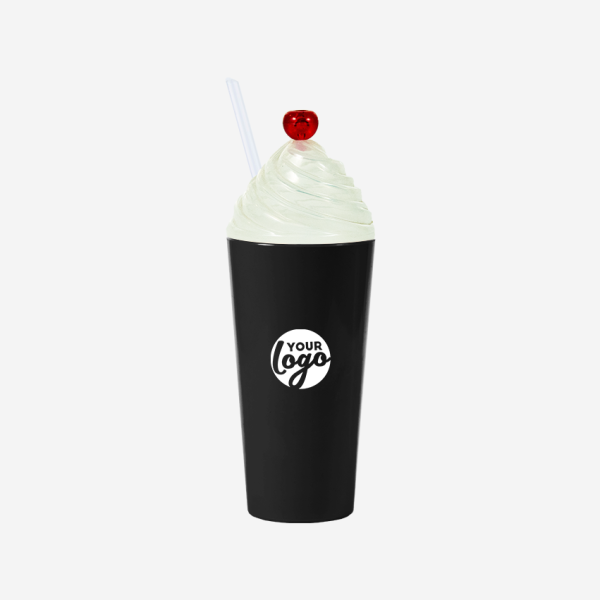 REF 467 LUMO SUNDAE CHERRY TUMBLER 600ML BLACK