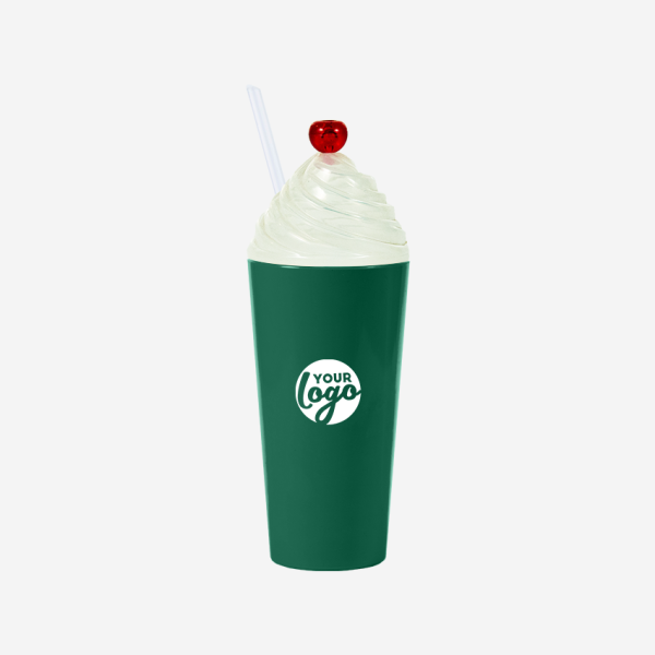 REF 467 LUMO SUNDAE CHERRY TUMBLER 600ML BOTTLE GREEN