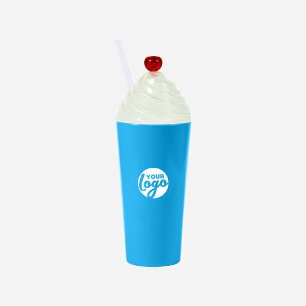 REF 467 LUMO SUNDAE CHERRY TUMBLER 600ML CYAN