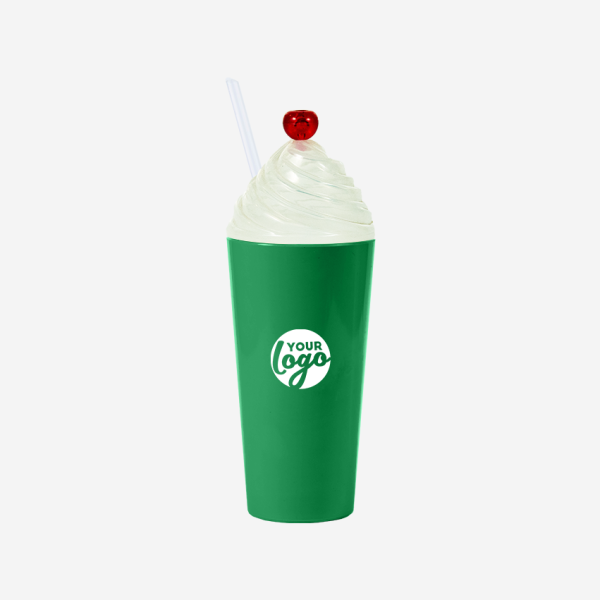 REF 467 LUMO SUNDAE CHERRY TUMBLER 600ML EMERALD GREEN