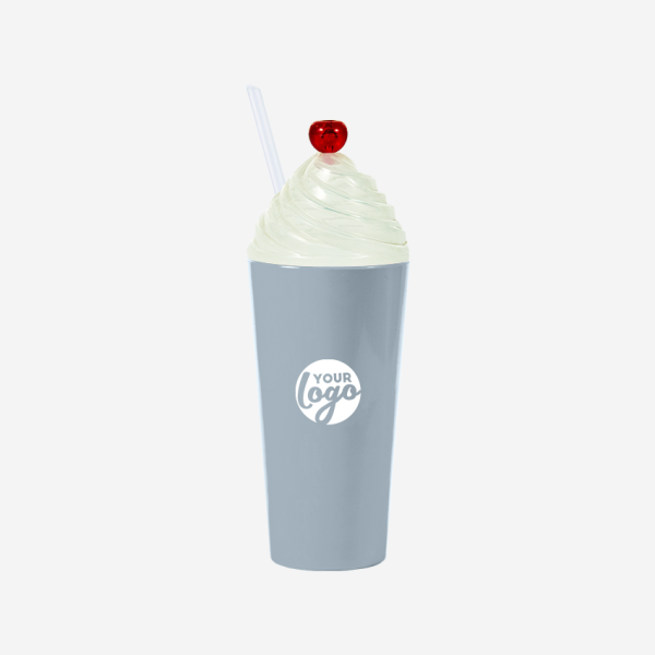 REF 467 LUMO SUNDAE CHERRY TUMBLER 600ML GRAY