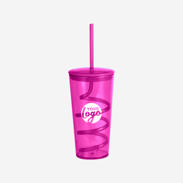 REF 485 TORNADO TUMBLER W STRAW 600ML GRAPE