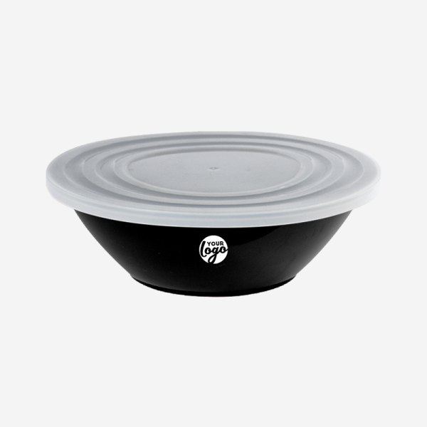 Ref. 1731 Deluxe Bowl with Slip Lid Black