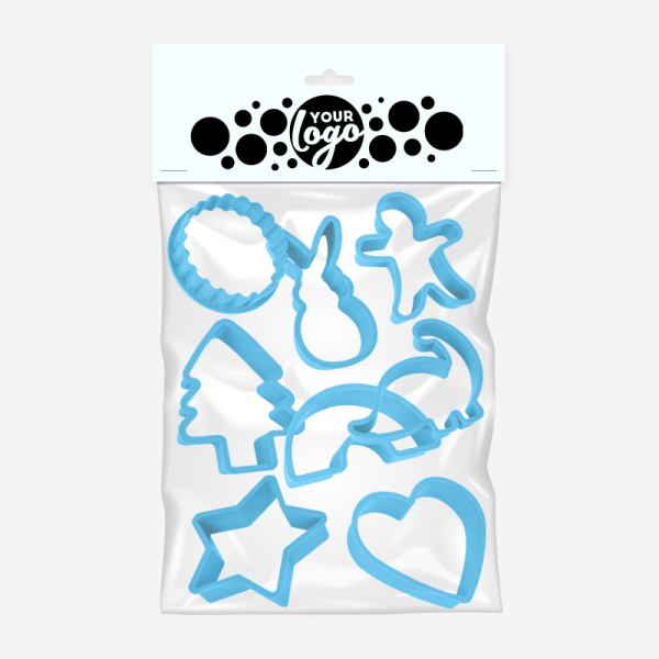 REF 1635 COOKIE CUTTERS IN BOPP BAG CYAN