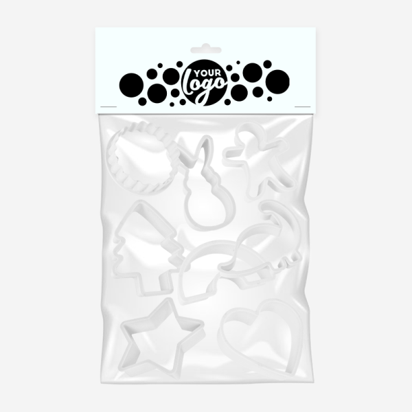 REF 1635 COOKIE CUTTERS IN BOPP BAG WHITE