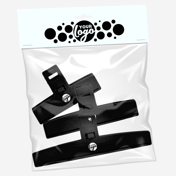 Food Bag Clip Set of 3 2 REF 1666 LUMO FOOD BAG CLIPS SET OF 3 BLACK