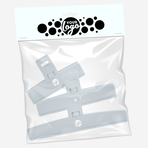 Food Bag Clip Set of 3 4 REF 1666 LUMO FOOD BAG CLIPS SET OF 3 GRAY