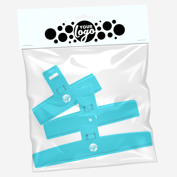Food Bag Clip Set of 3 16 REF 1666 LUMO FOOD BAG CLIPS SET OF 3 TURQUOISE