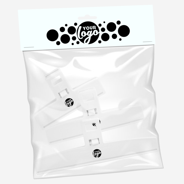 Food Bag Clip Set of 3 3 REF 1666 LUMO FOOD BAG CLIPS SET OF 3 WHITE