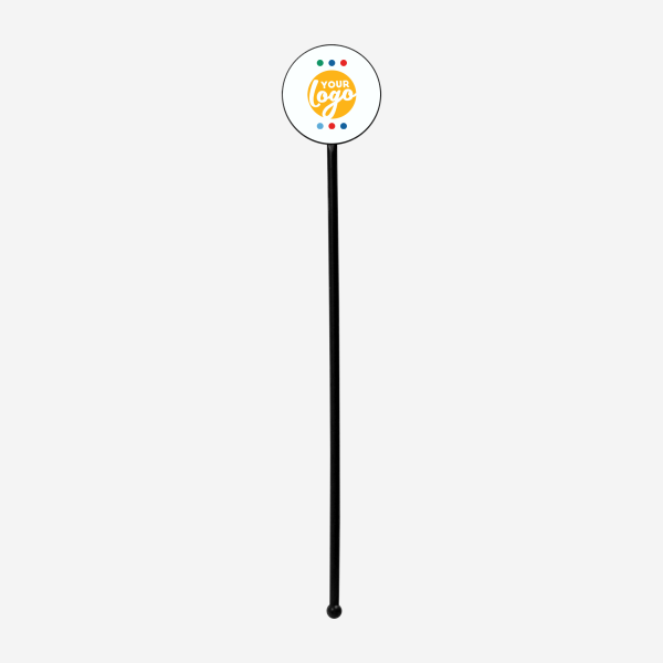 REF 401C STANDARD SWIZZLE STICK ROUND BLACK 1