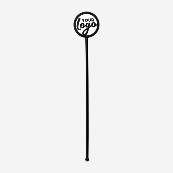 REF 401C STANDARD SWIZZLE STICK ROUND BLACK