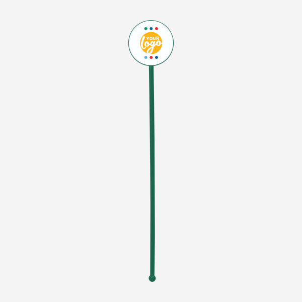 REF 401C STANDARD SWIZZLE STICK ROUND BOTTLE GREEN 1
