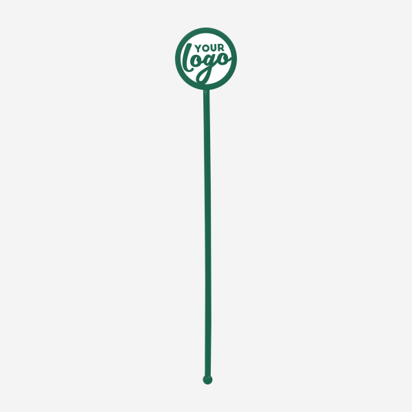 REF 401C STANDARD SWIZZLE STICK ROUND BOTTLE GREEN