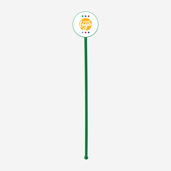 REF 401C STANDARD SWIZZLE STICK ROUND EMERALD GREEN 1