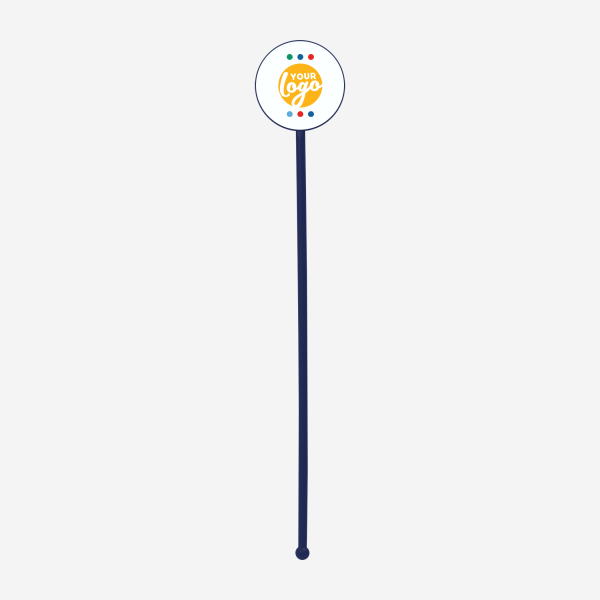 REF 401C STANDARD SWIZZLE STICK ROUND NAVY BLUE 1