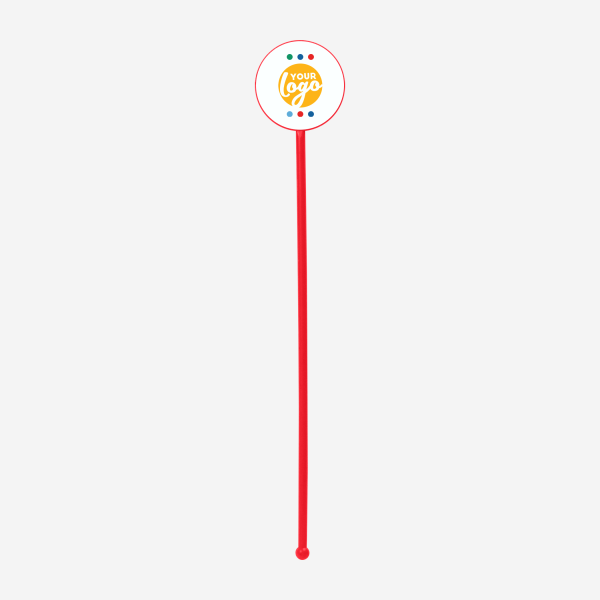 REF 401C STANDARD SWIZZLE STICK ROUND RED 1