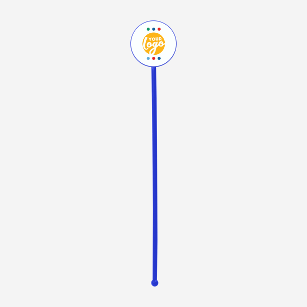 REF 401C STANDARD SWIZZLE STICK ROUND ROYAL BLUE 1