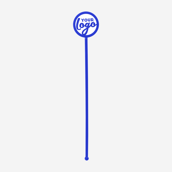 REF 401C STANDARD SWIZZLE STICK ROUND ROYAL BLUE