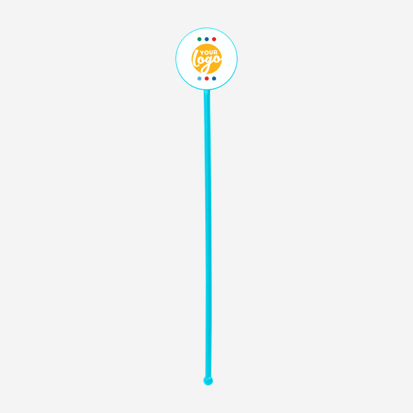 REF 401C STANDARD SWIZZLE STICK ROUND TURQUOISE 1