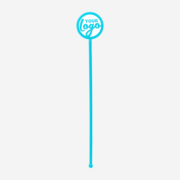 REF 401C STANDARD SWIZZLE STICK ROUND TURQUOISE