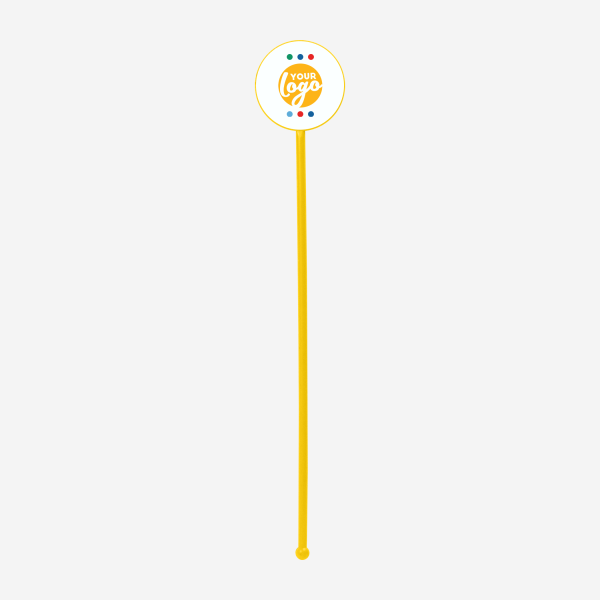 REF 401C STANDARD SWIZZLE STICK ROUND YELLOW 1