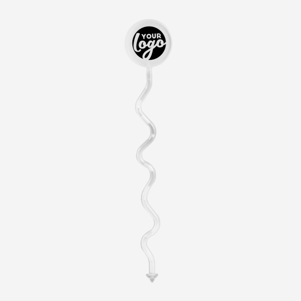 REF 404 STANDARD SWIZZLE STICK FUNKY ROUND HEAD CLEAR