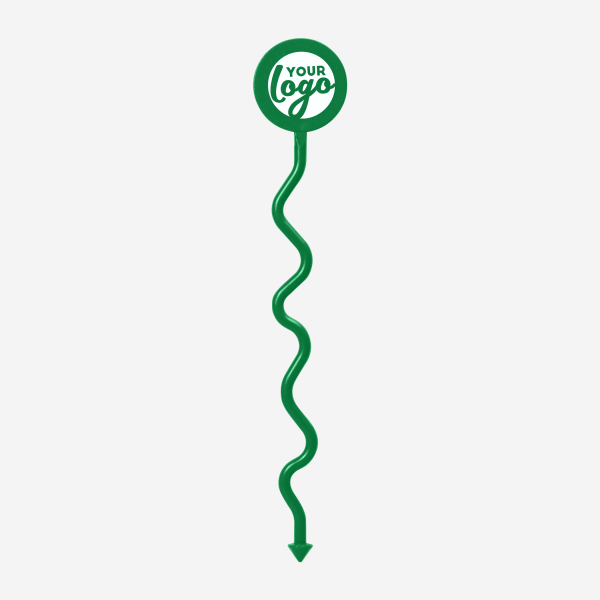 REF 404 STANDARD SWIZZLE STICK FUNKY ROUND HEAD EMERALD GREEN 1