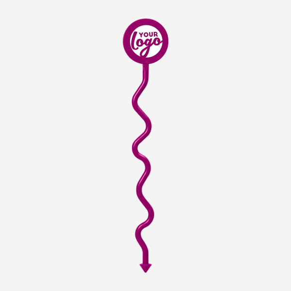 REF 404 STANDARD SWIZZLE STICK FUNKY ROUND HEAD GRAPE 1