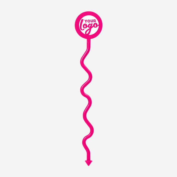 REF 404 STANDARD SWIZZLE STICK FUNKY ROUND HEAD MAGENTA 1