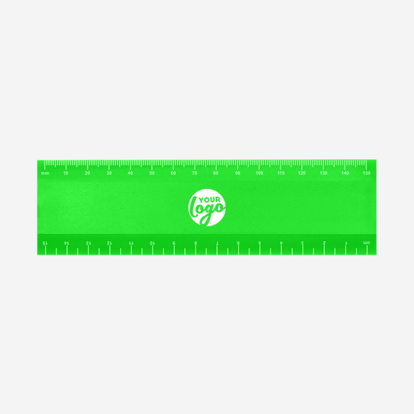 REF 514 JUMBO RULER 15cm x 45mm LIME GREEN