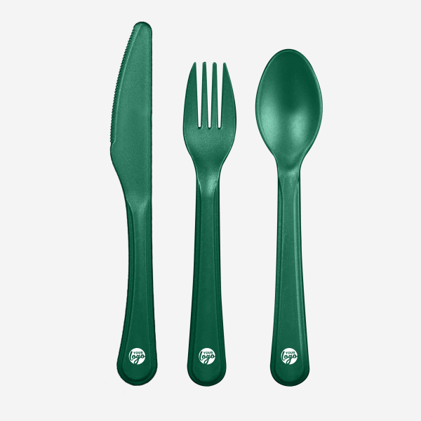 Cutlery Set 12 REF 760 LUMO CUTLERY SET BOTTLE GREEN
