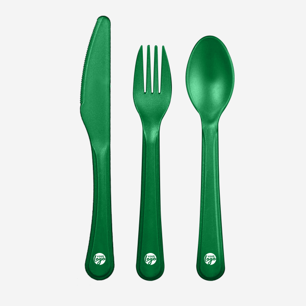 Cutlery Set 11 REF 760 LUMO CUTLERY SET EMERALD GREEN