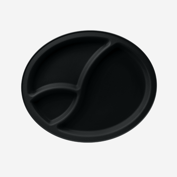 Ref 1470 – Division Picnic Plate Black